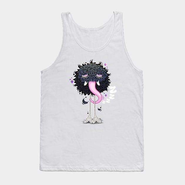 Hibernating Cartoon Monster Tank Top by Voysla